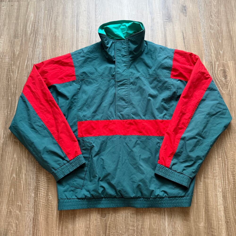 Eddie Bauer Gore Tex Windbreaker Men's‎ Large Teal VTG 90s